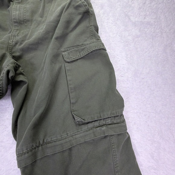 VTG Boy Scouts of America Cargo Pants Men's 36x29 Olive Green High-Rise Straight - Picture 3 of 7